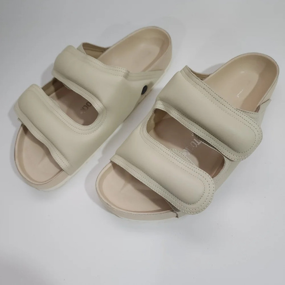 Birkenstock The Beach Comber Sandals in Cream L11 M9 - Picture 3 of 9